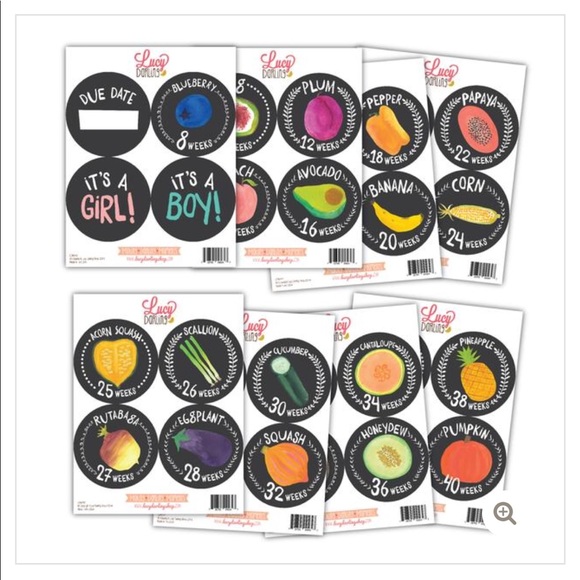 LUCY DARLING PREGNANCY STICKERS - Picture 2 of 5